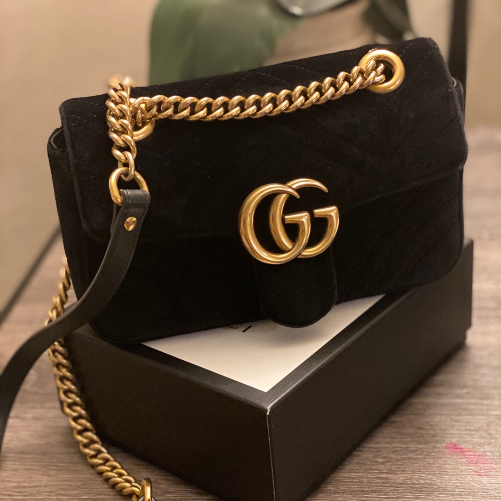 Gucci marmont velvet medium